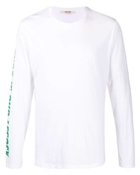 T-shirt à manche longue imprimé blanc Zadig & Voltaire