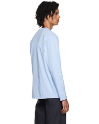 T-shirt à manche longue imprimé bleu clair Jacquemus