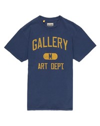 T-shirt à manche longue imprimé bleu marine GALLERY DEPT.