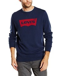T-shirt à manche longue imprimé bleu marine Levi's