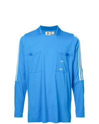 T-shirt à manche longue imprimé bleu adidas