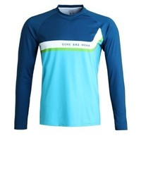 T-shirt à manche longue imprimé bleu Gore Bike Wear