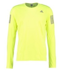 T-shirt à manche longue imprimé chartreuse adidas