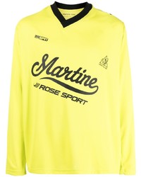 T-shirt à manche longue imprimé chartreuse Martine Rose