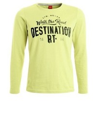 T-shirt à manche longue imprimé chartreuse s.Oliver