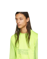 T-shirt à manche longue imprimé chartreuse Off-White