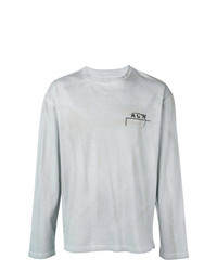 T-shirt à manche longue imprimé gris A-Cold-Wall*