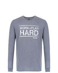 T-shirt à manche longue imprimé gris Track & Field