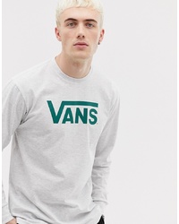T-shirt à manche longue imprimé gris Vans