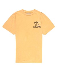 T-shirt à manche longue imprimé jaune GALLERY DEPT.