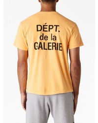 T-shirt à manche longue imprimé jaune GALLERY DEPT.