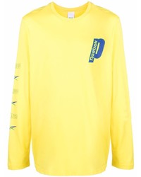T-shirt à manche longue imprimé jaune Reebok