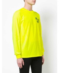 T-shirt à manche longue imprimé jaune Très Bien