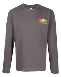 T-shirt à manche longue imprimé marron Napa By Martine Rose