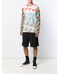 T-shirt à manche longue imprimé multicolore Comme Des Garcons SHIRT