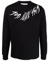 T-shirt à manche longue imprimé noir et blanc 1017 Alyx 9Sm