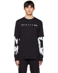 T-shirt à manche longue imprimé noir et blanc 1017 Alyx 9Sm