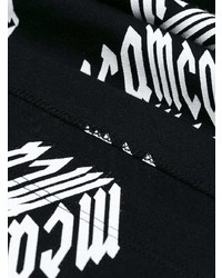T-shirt à manche longue imprimé noir et blanc McQ Alexander McQueen