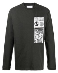 T-shirt à manche longue imprimé noir Ambush