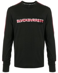 T-shirt à manche longue imprimé noir Blackbarrett