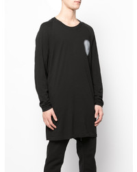 T-shirt à manche longue imprimé noir 11 By Boris Bidjan Saberi