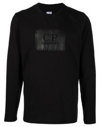 T-shirt à manche longue imprimé noir C.P. Company