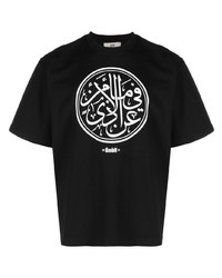 T-shirt à manche longue imprimé noir Gmbh