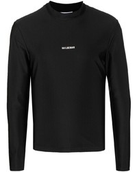 T-shirt à manche longue imprimé noir Han Kjobenhavn