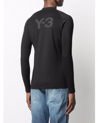 T-shirt à manche longue imprimé noir Y-3