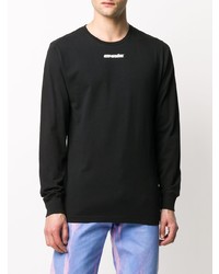 T-shirt à manche longue imprimé noir Off-White