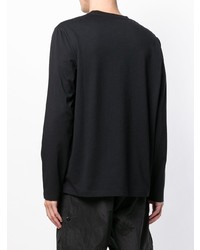 T-shirt à manche longue imprimé noir Givenchy