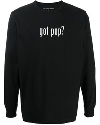 T-shirt à manche longue imprimé noir Pop Trading Company