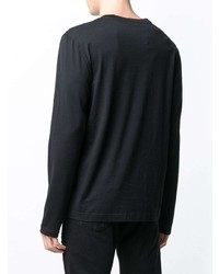 T-shirt à manche longue imprimé noir Dolce & Gabbana