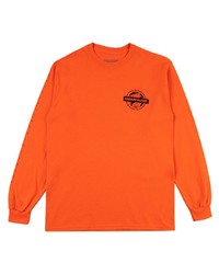 T-shirt à manche longue imprimé orange Stadium Goods