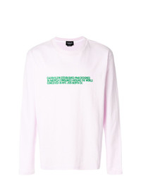 T-shirt à manche longue imprimé rose Calvin Klein 205W39nyc
