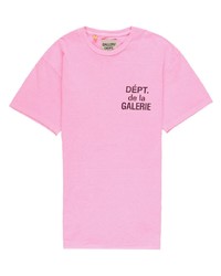 T-shirt à manche longue imprimé rose GALLERY DEPT.