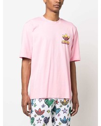 T-shirt à manche longue imprimé rose adidas