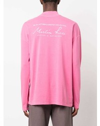 T-shirt à manche longue imprimé rose Martine Rose