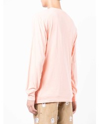 T-shirt à manche longue imprimé rose RIPNDIP