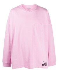 T-shirt à manche longue imprimé rose Martine Rose