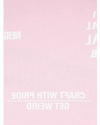 T-shirt à manche longue imprimé rose Anti Social Social Club