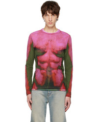T-shirt à manche longue imprimé rose Y/Project