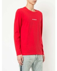 T-shirt à manche longue imprimé rouge Loveless