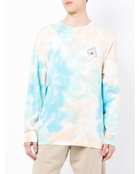 T-shirt à manche longue imprimé tie-dye multicolore RIPNDIP