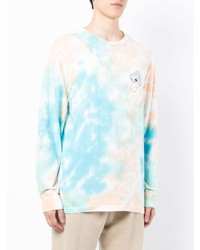 T-shirt à manche longue imprimé tie-dye multicolore RIPNDIP