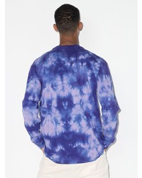 T-shirt à manche longue imprimé tie-dye violet Carhartt WIP