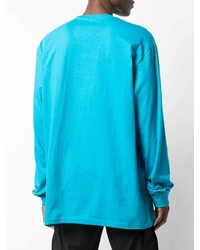 T-shirt à manche longue imprimé turquoise Supreme
