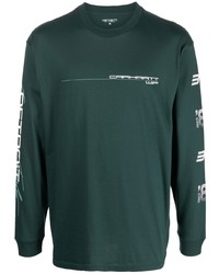 T-shirt à manche longue imprimé vert foncé Carhartt WIP