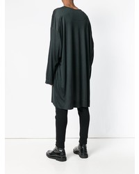 T-shirt à manche longue imprimé vert foncé Yohji Yamamoto