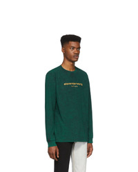 T-shirt à manche longue imprimé vert foncé Alexander Wang